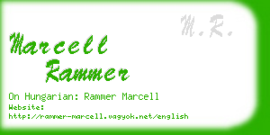 marcell rammer business card